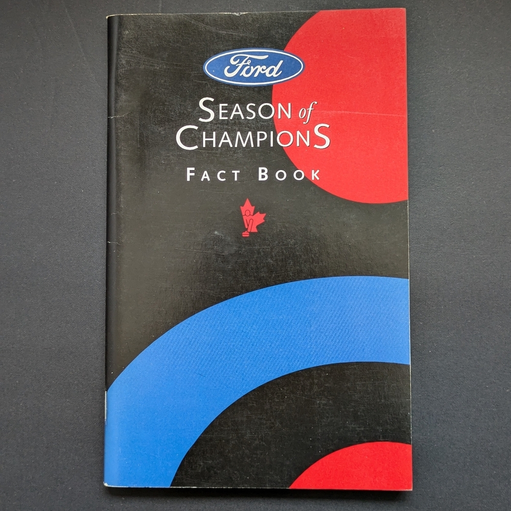 1997-98 Ford Season Of Champions Fact Book Curling Sports Vintage Used Book